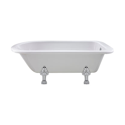 Hudson Reed Barnsbury Freestanding Bath - Pride Leg Set (1700mm) Trad White Acrylic - JJ Building Materials