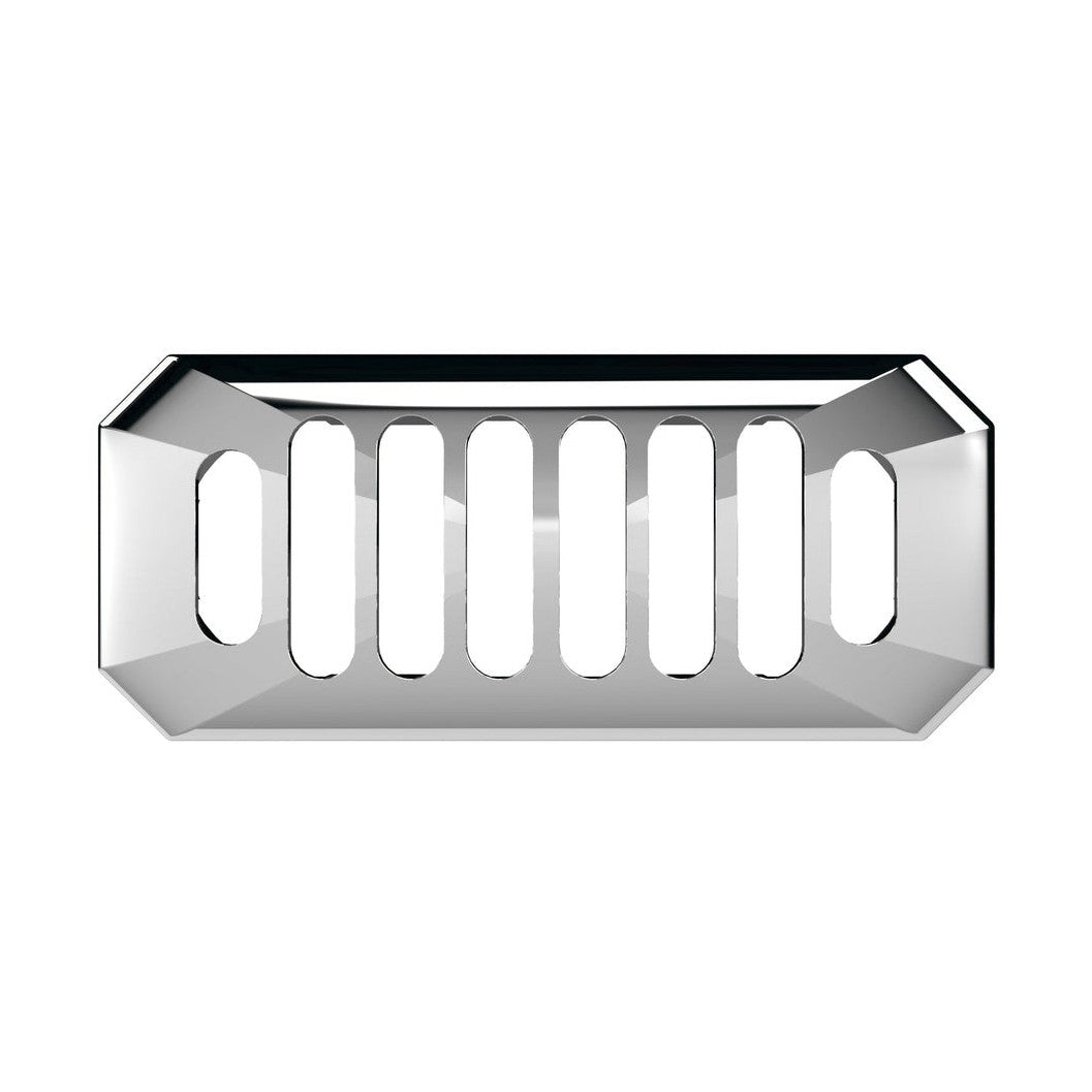 Hudson Reed Basin Accessories Carlton Chrome Overflow Cover Contemp Brass Abs 26x50x10mm - JJ Building Materials