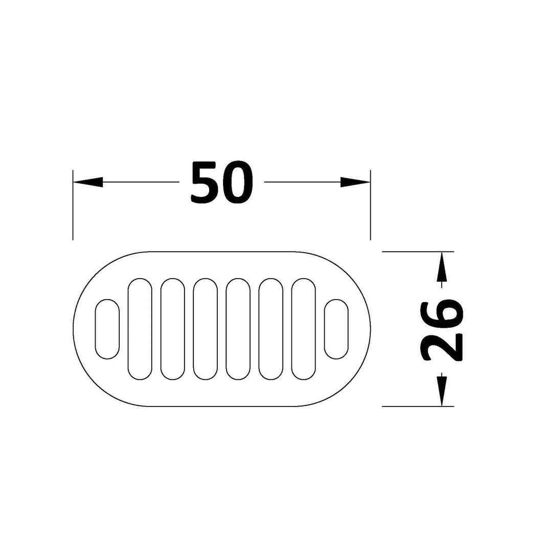 Hudson Reed Basin Accessories Chancery Black Overflow Cover Contemp Brass Abs 26x50x10mm - JJ Building Materials