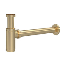 Hudson Reed Basin Accessories Minimalist Bottle Trap Contemp Brushed Brass Brass 115x70x51mm - JJ Building Materials