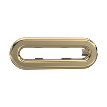 Hudson Reed Basin Accessories Oval Brushed Brass Overflow Cover Contemp Abs 26x50x10mm - JJ Building Materials