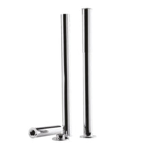 Hudson Reed Bath Legs With Adjustable Shrouds Trad Chrome Brass 720x40x70mm - JJ Building Materials