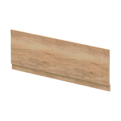 Hudson Reed Bath Panels 1700mm Bath Front Panel & Plinth Contemp Autumn Oak MFC Textured Woodgrain 560x1695x36mm - JJ Building Materials