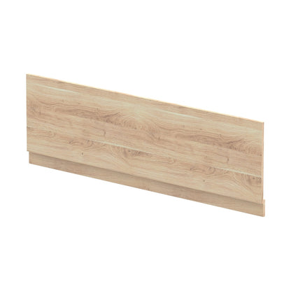Hudson Reed Bath Panels 1800mm Bath Front Panel Contemp Bleached Oak MFC Textured Woodgrain 560x1795x36mm - JJ Building Materials
