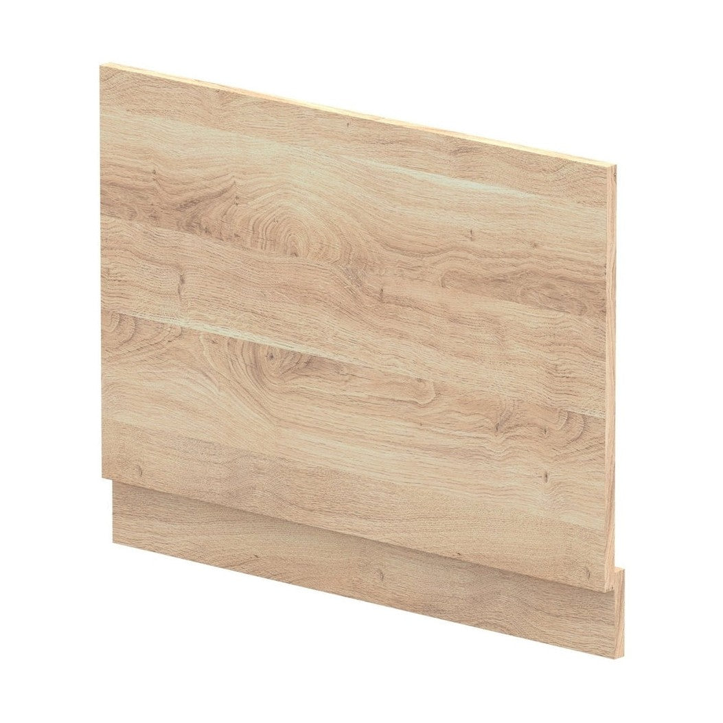 Hudson Reed Bath Panels 750mm Bath End Panel Contemp Bleached Oak MFC Textured Woodgrain 560x730x36mm - JJ Building Materials