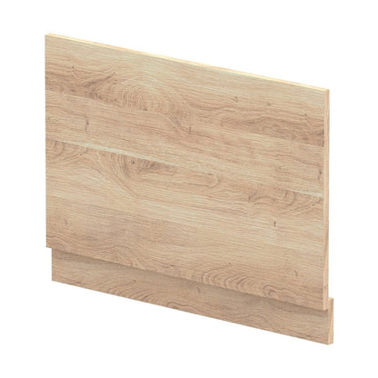 Hudson Reed Bath Panels 800mm Bath End Panel Contemp Bleached Oak MFC Textured Woodgrain 560x780x36mm - JJ Building Materials