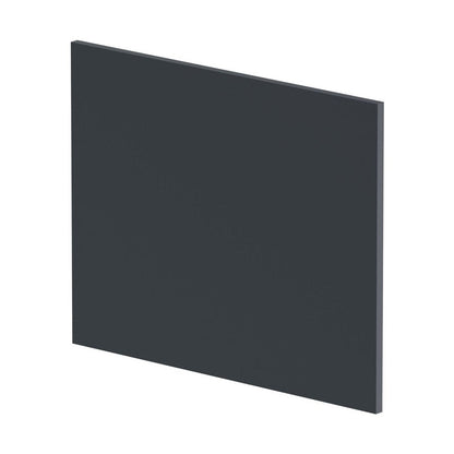 Hudson Reed Bath Panels Shower Bath End Panel (700mm) Contemp Soft Black MDF Painted Matt 540x680x18mm - JJ Building Materials