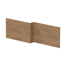 Hudson Reed Bath Panels Square Shower Bath Front Panel Contemp Antique Oak MFC Textured Woodgrain 520x1698x163mm - JJ Building Materials