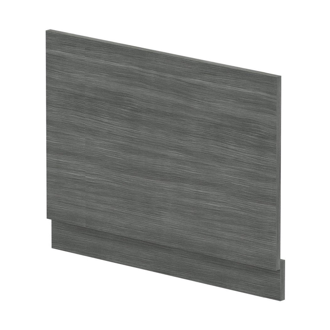 Hudson Reed Bath Panels Straight End Panel & Plinth (750mm) Contemp Anthracite Woodgrain MFC Textured Woodgrain 560x730x36mm - JJ Building Materials