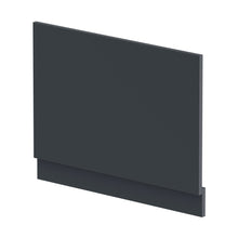 Hudson Reed Bath Panels Straight End Panel & Plinth (750mm) Contemp Soft Black MDF Painted Matt 560x730x36mm - JJ Building Materials