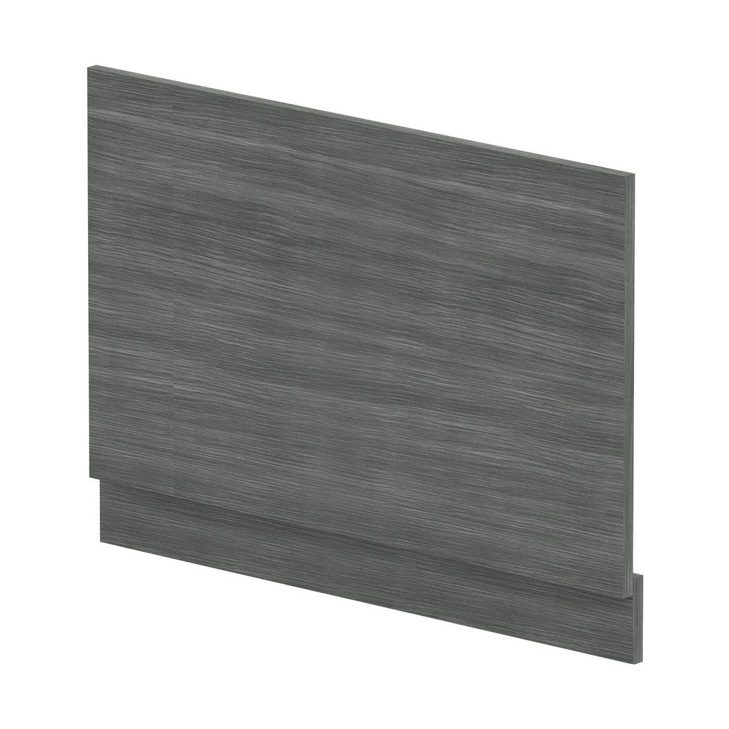 Hudson Reed Bath Panels Straight End Panel & Plinth (800mm) Contemp Anthracite Woodgrain MFC Textured Woodgrain 560x780x36mm - JJ Building Materials