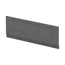 Hudson Reed Bath Panels Straight Front Panel & Plinth (1700mm) Contemp Anthracite Woodgrain MFC Textured Woodgrain 560x1695x36mm - JJ Building Materials