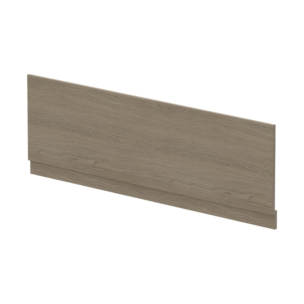 Hudson Reed Bath Panels Straight Front Panel & Plinth (1700mm) Contemp Solace Oak MFC Textured Woodgrain 560x1695x36mm - JJ Building Materials