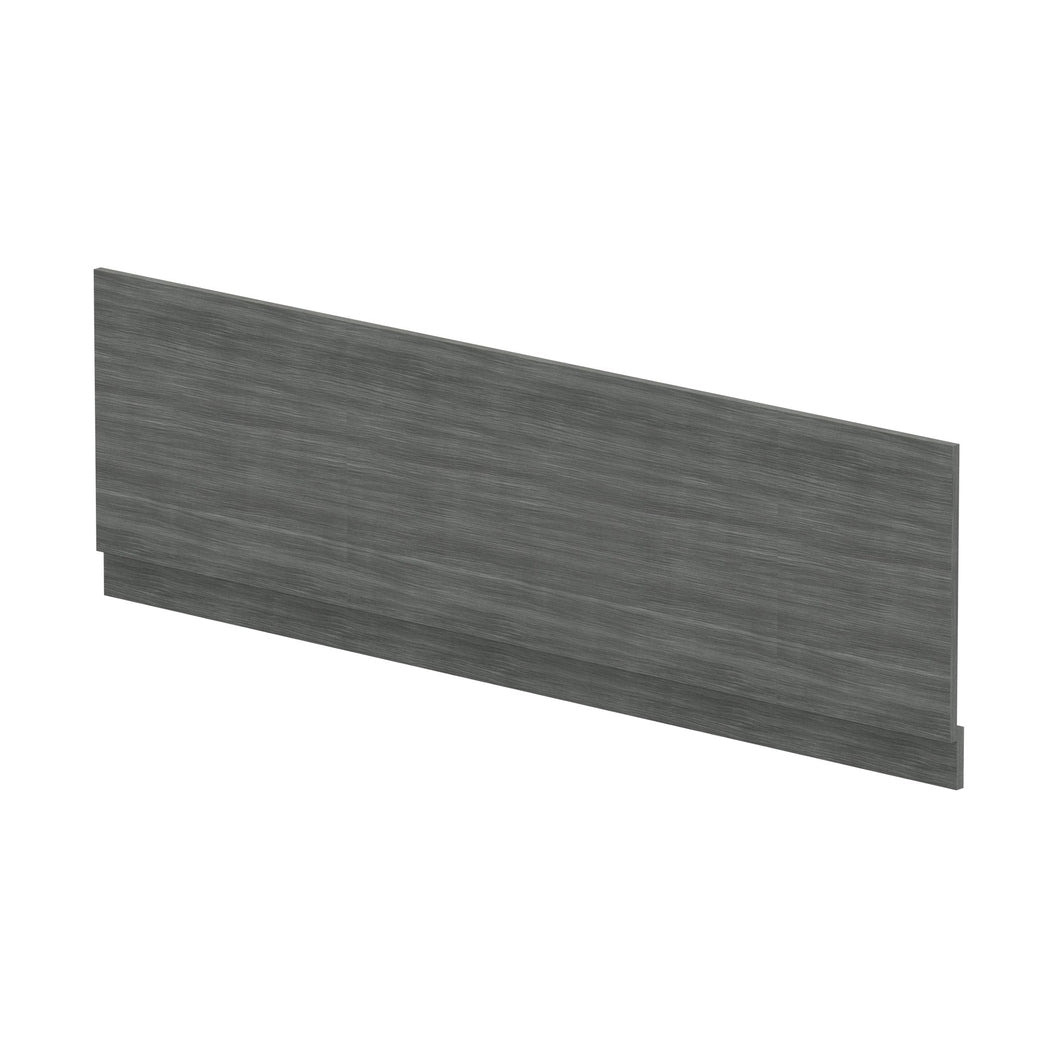 Hudson Reed Bath Panels Straight Front Panel & Plinth (1800mm) Contemp Anthracite Woodgrain MFC Textured Woodgrain 560x1795x36mm - JJ Building Materials