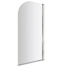 Hudson Reed Bath Screens Round Bath Screen Contemp Chrome Aluminium 1430x790x24mm - JJ Building Materials