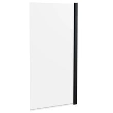 Hudson Reed Bath Screens Square Bath Screen Trad Matt Black Aluminium 1430x790x24mm - JJ Building Materials