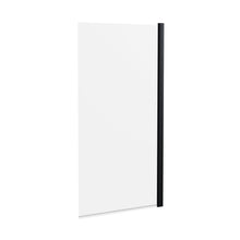 Hudson Reed Bath Screens Square Bath Screen Trad Matt Black Aluminium 1430x790x24mm - JJ Building Materials