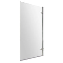 Hudson Reed Bath Screens Square Hinged Bath Screen - 8mm Trad Chrome Aluminium 1520x830x24mm - JJ Building Materials
