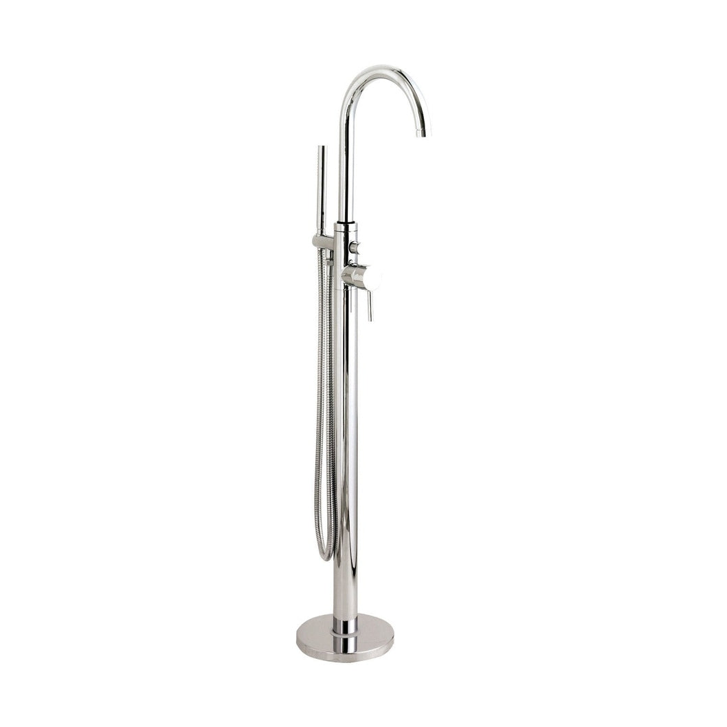 Hudson Reed Bath Shower Mixers Tec Floor Standing Bath Shower Mixer Contemp Chrome Brass,plastic 1200x200x345mm - JJ Building Materials