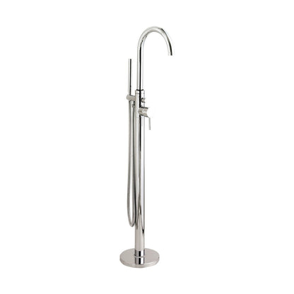 Hudson Reed Bath Shower Mixers Tec Floor Standing Bath Shower Mixer Contemp Chrome Brass,plastic 1200x200x345mm - JJ Building Materials