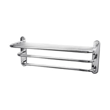 Hudson Reed Bath Wastes And Extras 3 Tier Towel Rack Trad Chrome Brass 260x612x247mm - JJ Building Materials