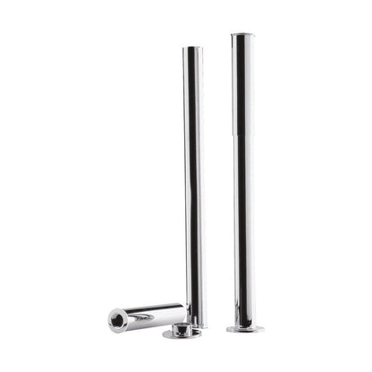 Hudson Reed Bath Wastes And Extras Bath Legs With Adjustable Shrouds Trad Chrome Brass 720x40x70mm - JJ Building Materials
