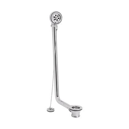 Hudson Reed Bath Wastes And Extras Bath Waste Trad Chrome Brass 458x191x45mm - JJ Building Materials