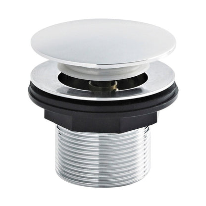Hudson Reed Bath Wastes And Extras Push Button Bath Waste Contemp Chrome Brass 64x70x70mm - JJ Building Materials