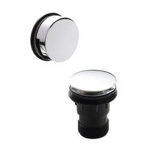 Hudson Reed Bath Wastes And Extras Push Button Bath Waste Contemp Chrome Brass 70x70x100mm - JJ Building Materials