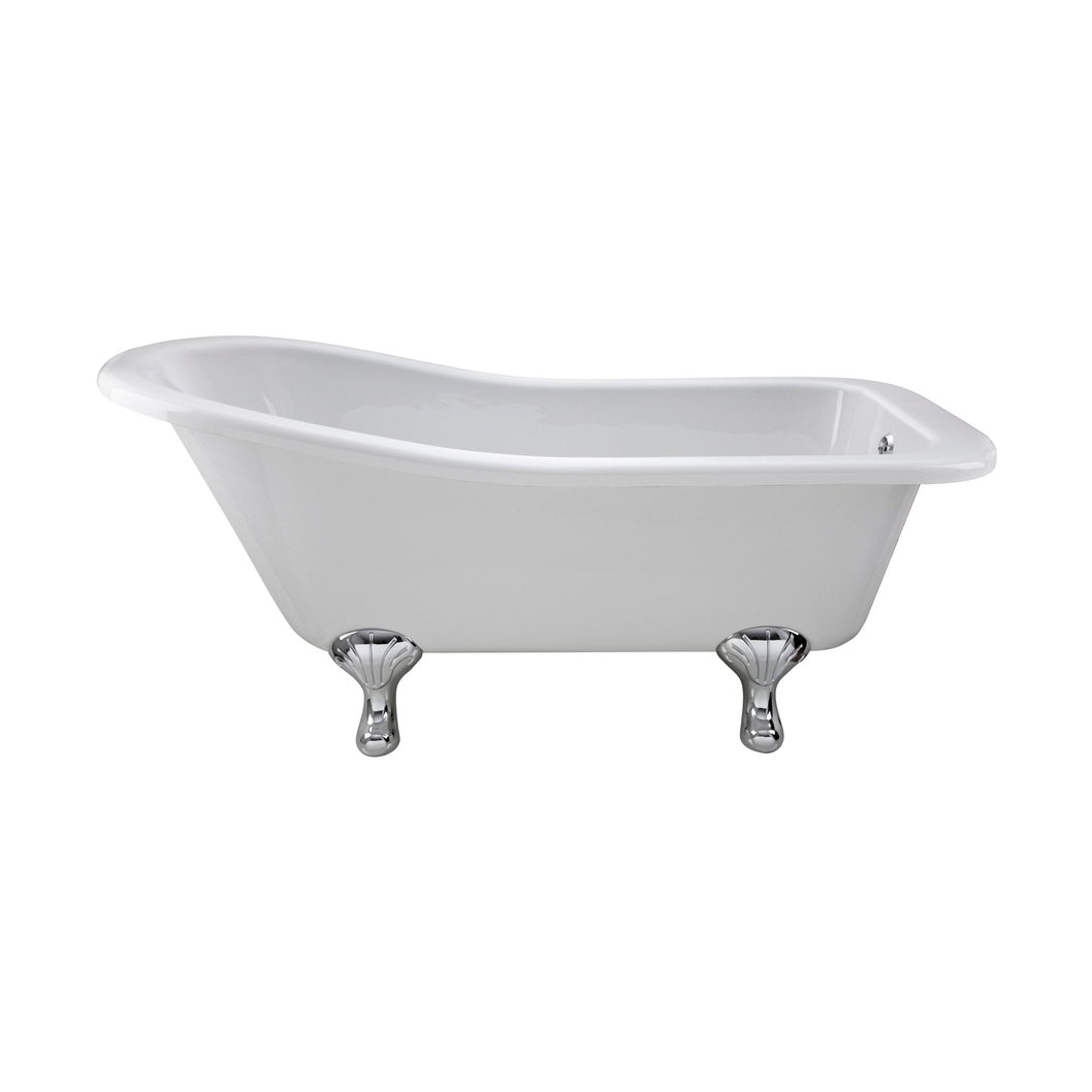 Hudson Reed Brockley Freestanding Bath - Corbel Leg Set (1700mm) Trad White Acrylic - JJ Building Materials