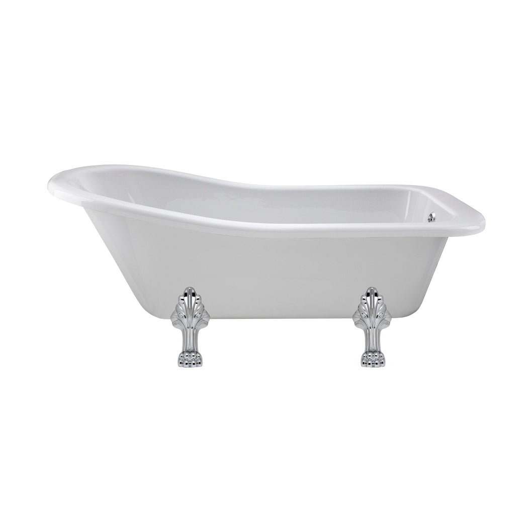 Hudson Reed Brockley Freestanding Bath - Pride Leg Set (1700mm) Trad White Acrylic - JJ Building Materials