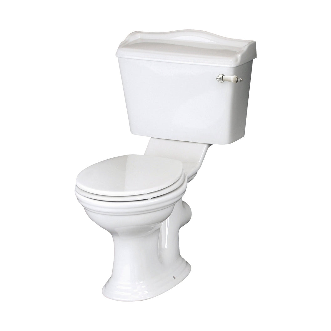 Hudson Reed Chancery Close Coupled Pan & Cistern Trad Gloss White Vitreous China 845x515x710mm - JJ Building Materials