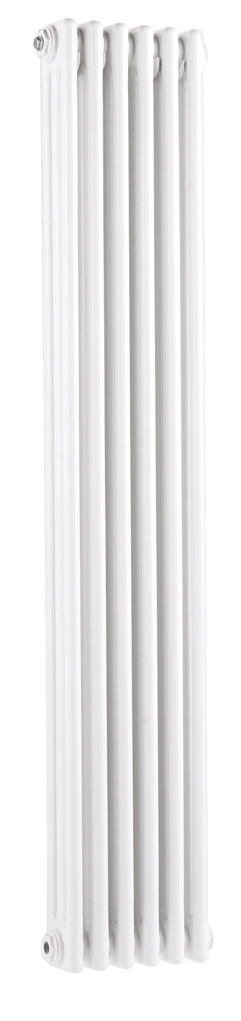 Hudson Reed Colosseum Triple Column Trad Radiator Contemp White Steel 1500x287x100mm - JJ Building Materials