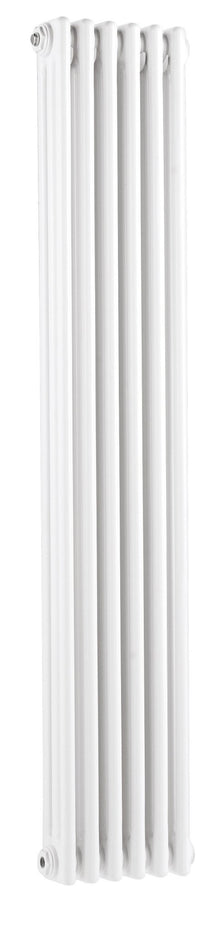 Hudson Reed Colosseum Triple Column Trad Radiator Contemp White Steel 1500x287x100mm - JJ Building Materials