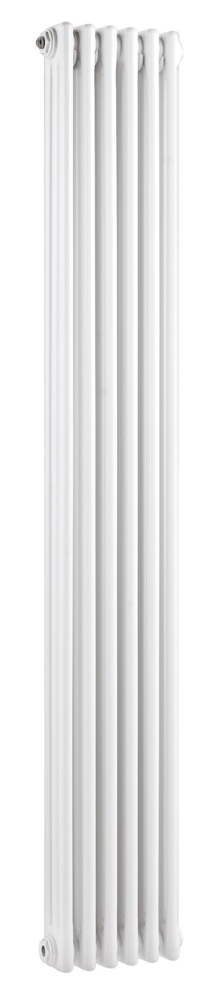 Hudson Reed Colosseum Triple Column Trad Radiator Contemp White Steel 1800x287x100mm - JJ Building Materials