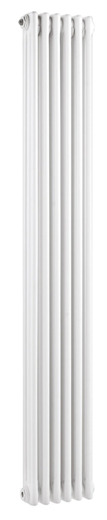 Hudson Reed Colosseum Triple Column Trad Radiator Contemp White Steel 1800x287x100mm - JJ Building Materials