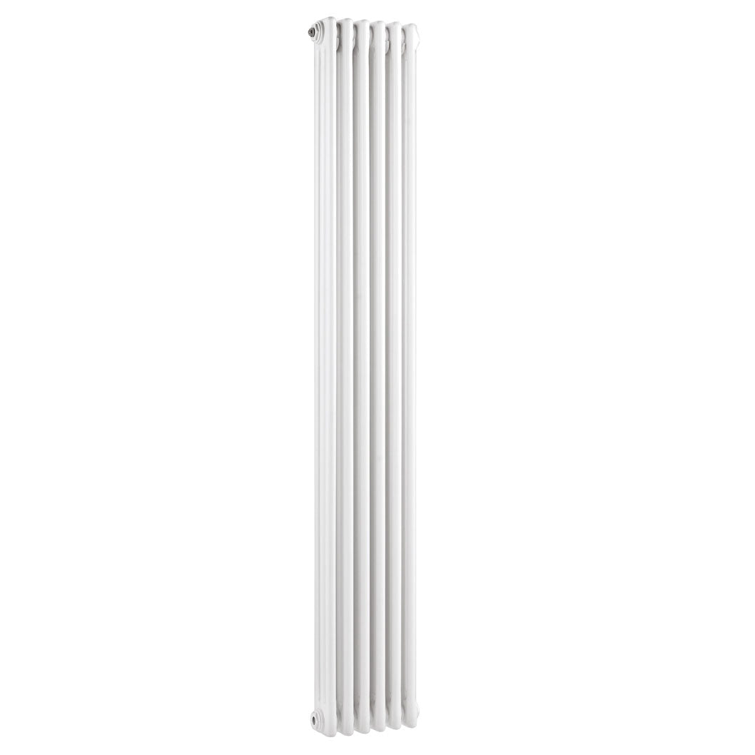 Hudson Reed Colosseum Triple Column Trad Radiator Contemp White Steel 1800x376x100mm - JJ Building Materials