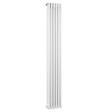 Hudson Reed Colosseum Triple Column Trad Radiator Contemp White Steel 1800x376x100mm - JJ Building Materials
