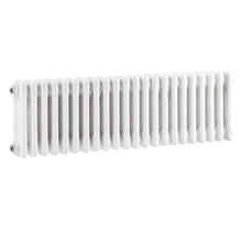 Hudson Reed Colosseum Triple Column Trad Radiator Contemp White Steel 300x999x100mm - JJ Building Materials