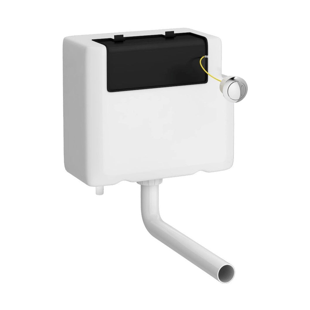 Hudson Reed Concealed Cisterns And Frames Dual Flush Concealed Cistern - Bottom Outlet Contemp White Polyethylene 296x340x142mm - JJ Building Materials