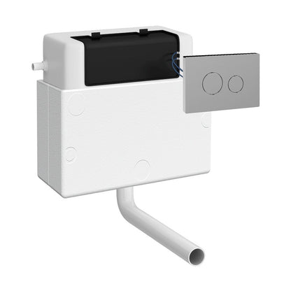 Hudson Reed Concealed Cisterns And Frames Pneumatic Dual Flush Universal Access Concealed Cistern Contemp Chrome Plastic 305x364x164mm - JJ Building Materials