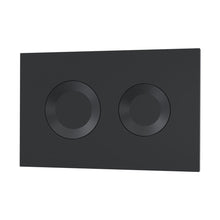 Hudson Reed Concealed Cisterns And Frames Round Dual Flush Push Button Black Contemp Stainless Steel 170x267x11mm - JJ Building Materials