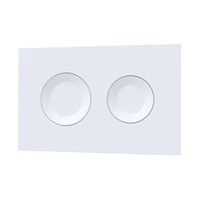 Hudson Reed Concealed Cisterns And Frames Round Dual Flush Push Button White Contemp Stainless Steel 170x267x11mm - JJ Building Materials