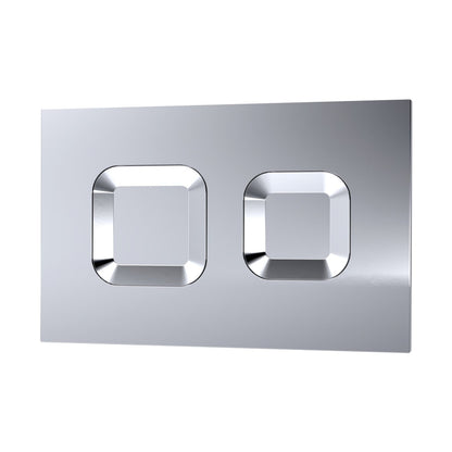Hudson Reed Concealed Cisterns And Frames Square Dual Flush Push Button Contemp Chrome Stainless Steel 1136x520x204mm - JJ Building Materials