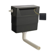 Hudson Reed Concealed Cisterns And Frames Universal Access Cistern & Black Square Flush Plate Contemp Polyethylene 334x303x136mm - JJ Building Materials