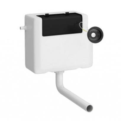 Hudson Reed Concealed Cisterns And Frames Universal Access Cistern & Black Trad Flush Plate Matt Black Polyethylene 296x340x142mm - XTY8T02 - JJ Building Materials