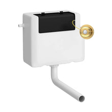 Hudson Reed Concealed Cisterns And Frames Universal Access Cistern & Brushed Brass Trad Flush Plate Polyethylene 296x340x142mm - XTY8T03 - JJ Building Materials