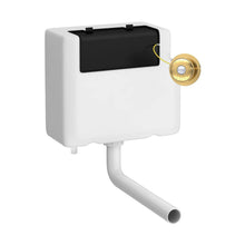 Hudson Reed Concealed Cisterns And Frames Universal Access Cistern & Brushed Brass Trad Flush Plate Polyethylene 296x340x142mm - XTY8T03B - JJ Building Materials
