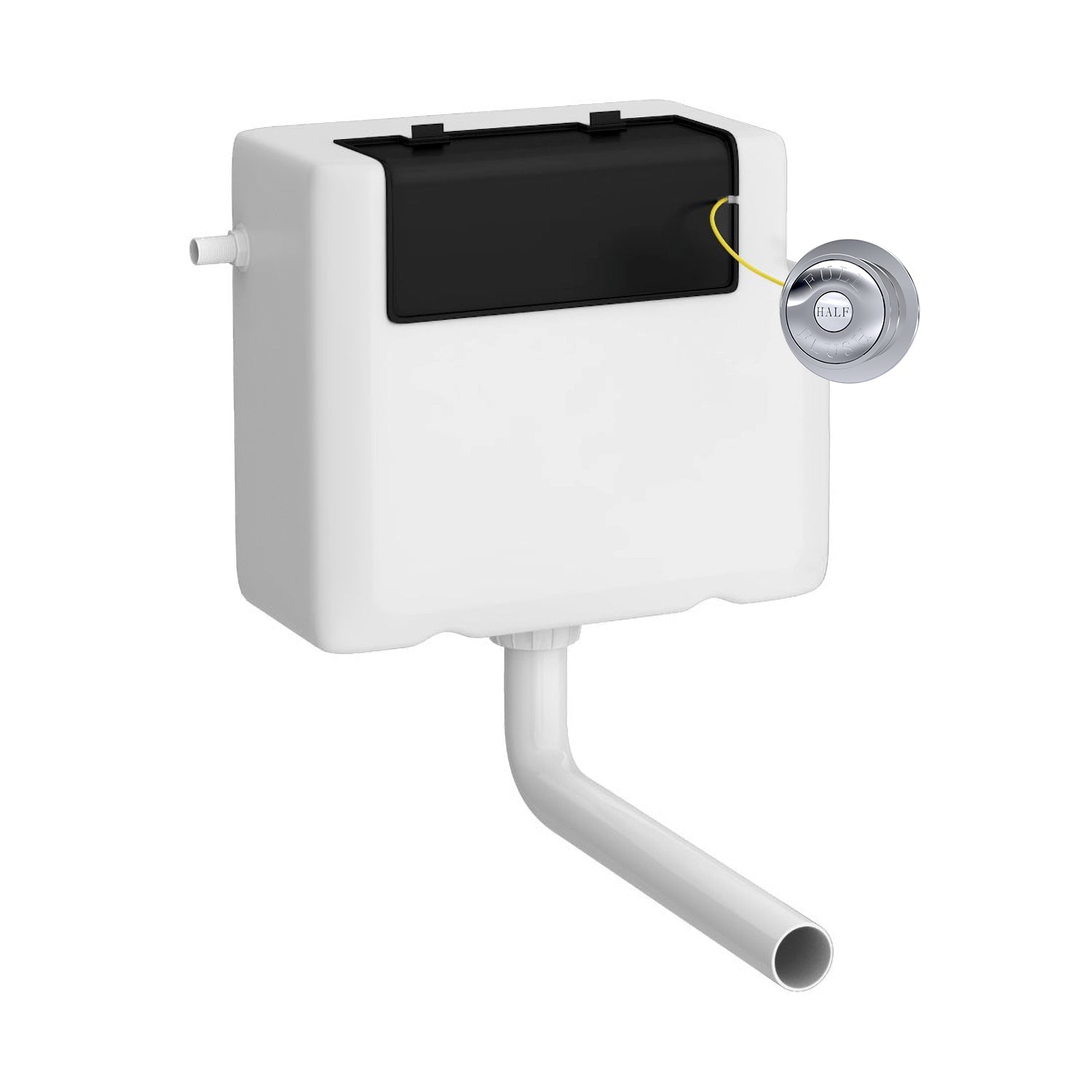 Hudson Reed Concealed Cisterns And Frames Universal Access Cistern & Chrome Trad Flush Plate Polyethylene 296x340x142mm - XTY8T01 - JJ Building Materials