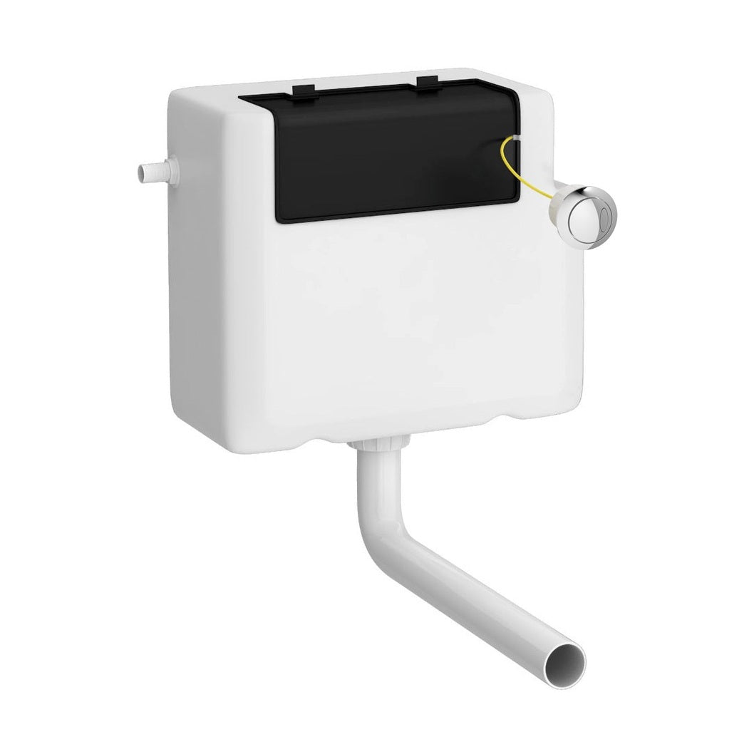 Hudson Reed Concealed Cisterns And Frames Universal Access Dual Flush Concealed Cistern Contemp White Polyethylene 296x340x142mm - JJ Building Materials